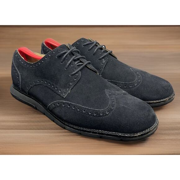 Cole Haan C12470 Black Grand OS Wingtip Oxford Shoes Men Size 10 Fast Shipping main image 4